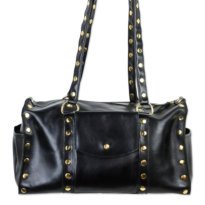 Hammitt Black Leather Suzy Diaper Bag