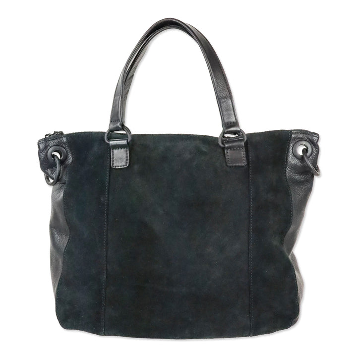 Hammitt Black Leather/Suede Large Daniel Tote