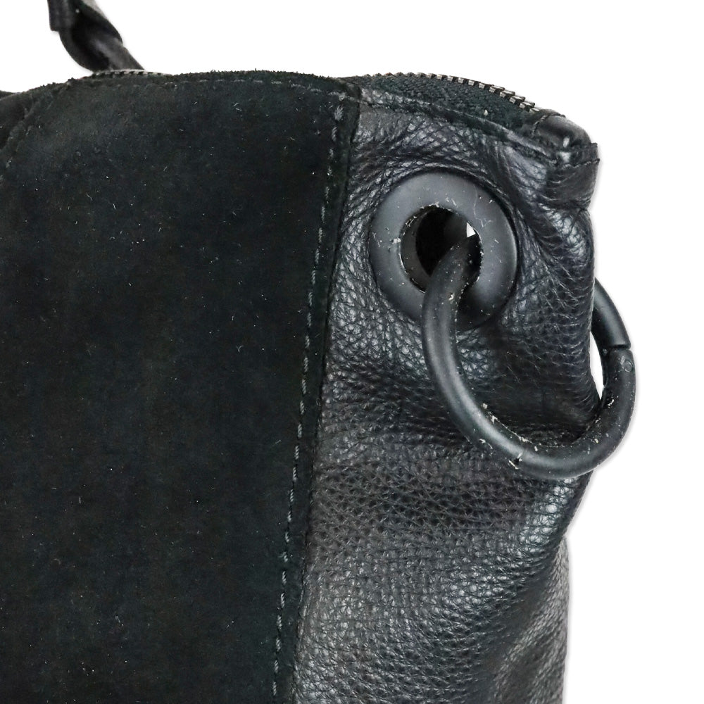 Hammitt Black Leather/Suede Large Daniel Tote