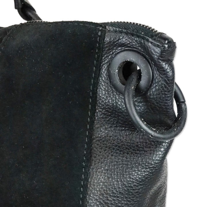 Hammitt Black Leather/Suede Large Daniel Tote