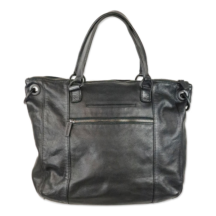 Hammitt Black Leather/Suede Large Daniel Tote