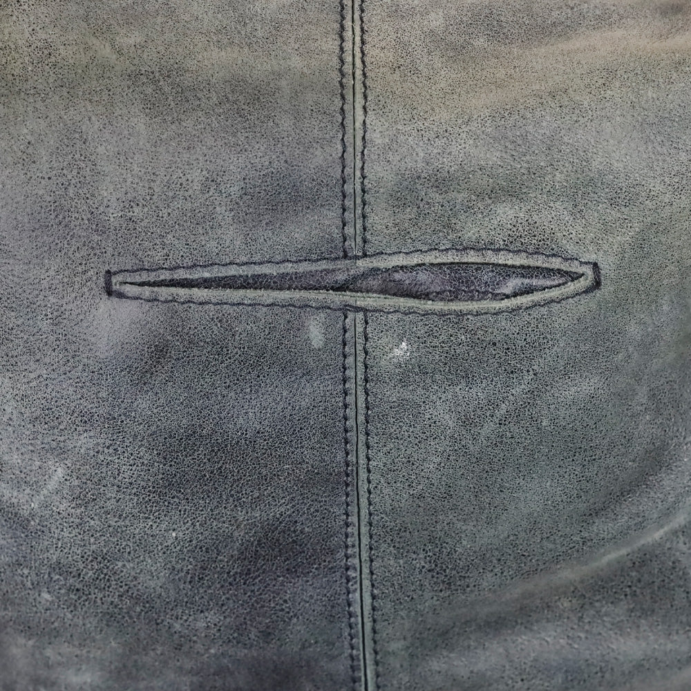 Hammitt Blue Nubuck Silver Studded Crossbody Hobo Bag