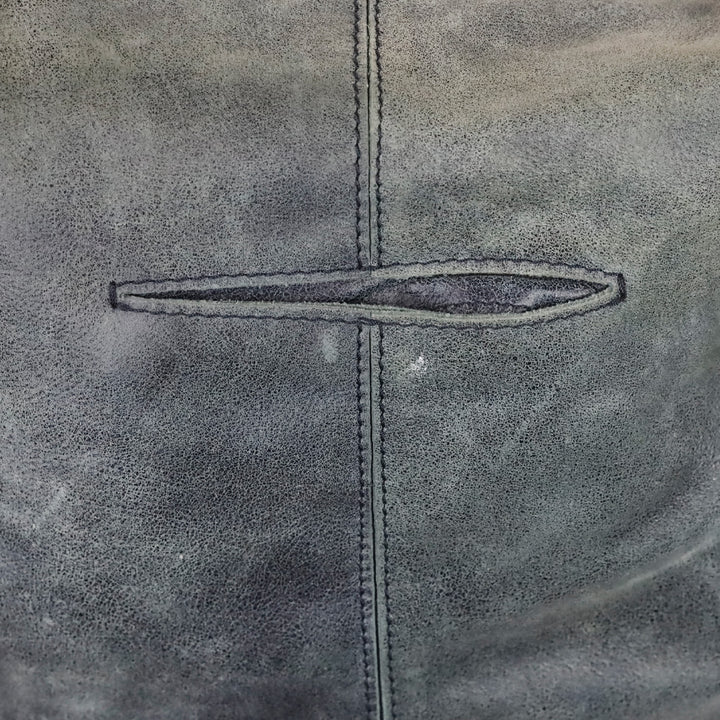 Hammitt Blue Nubuck Silver Studded Crossbody Hobo Bag