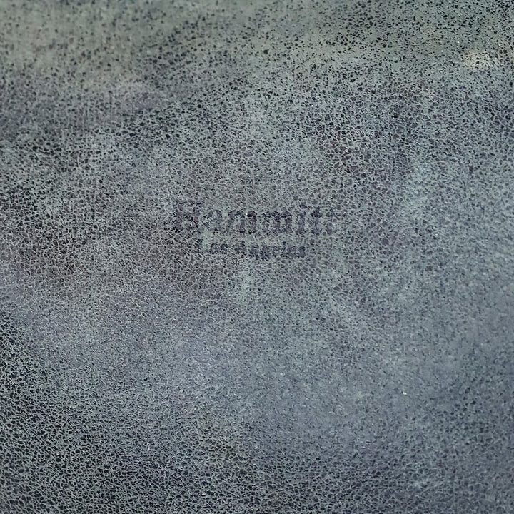 Hammitt Blue Nubuck Silver Studded Crossbody Hobo Bag