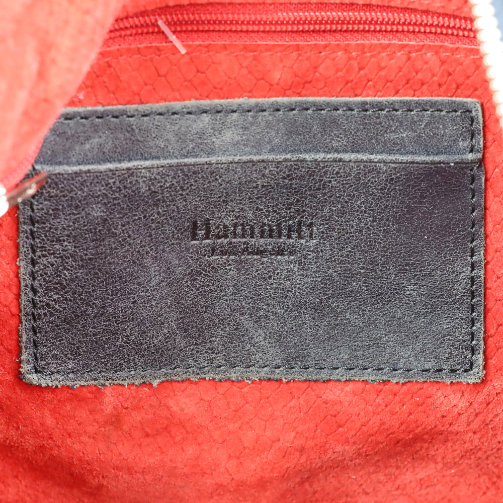 Hammitt Blue Nubuck Silver Studded Crossbody Hobo Bag