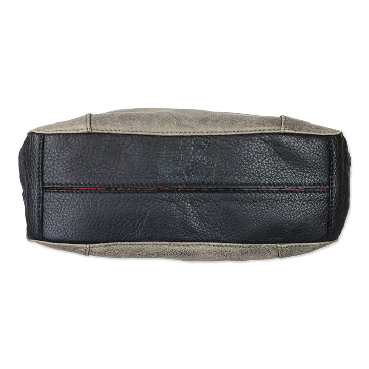 Hammitt Pewter/Black/Gold Leather Jared Tote Bag