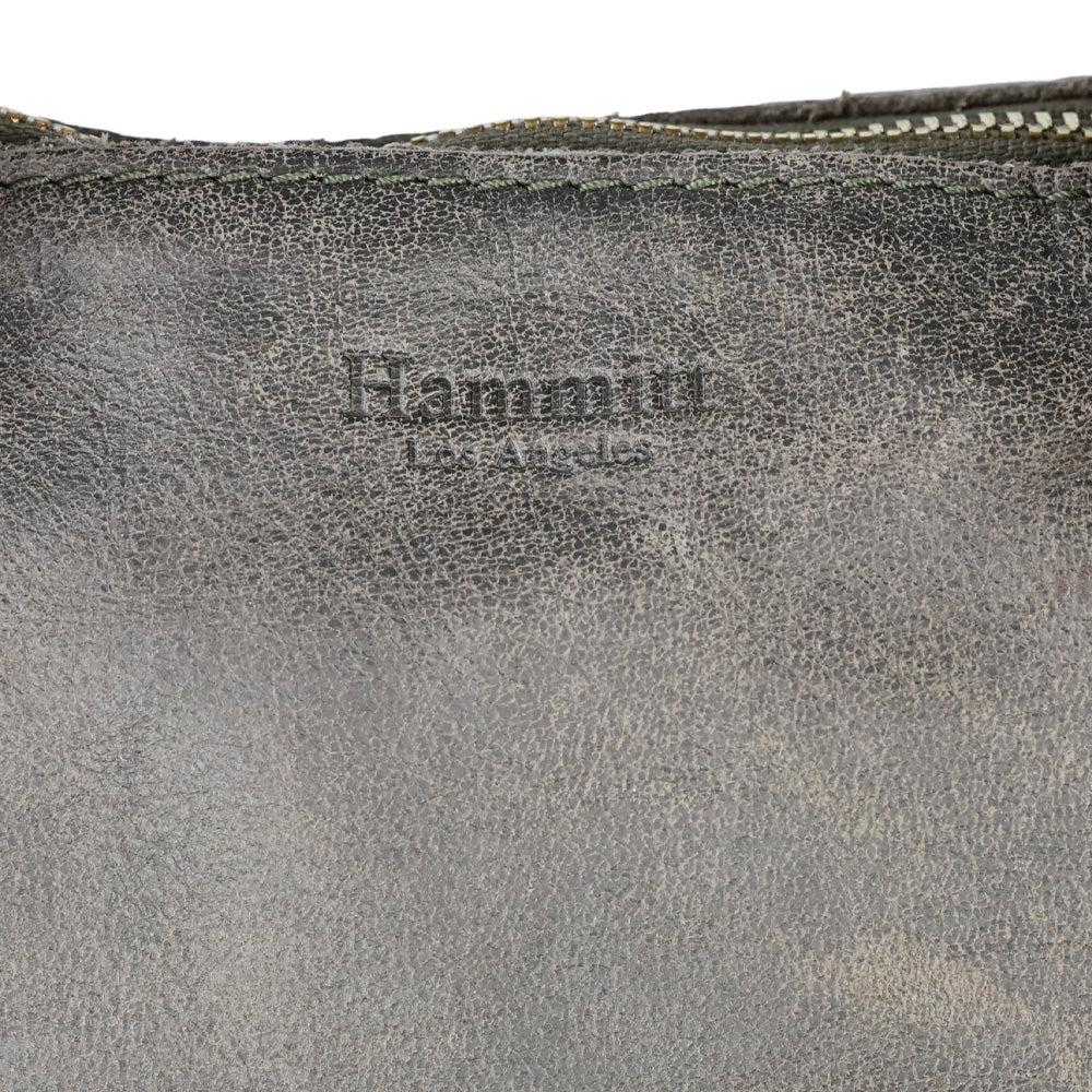 Hammitt Pewter/Black/Gold Leather Jared Tote Bag