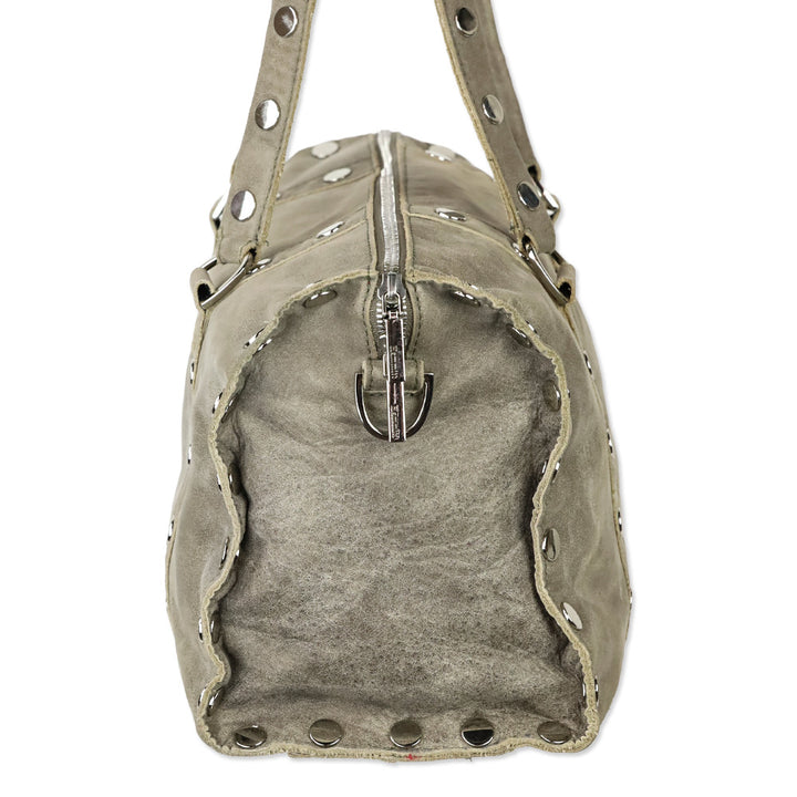 Hammitt Pewter/Brushed Silver Satchel Crossbody