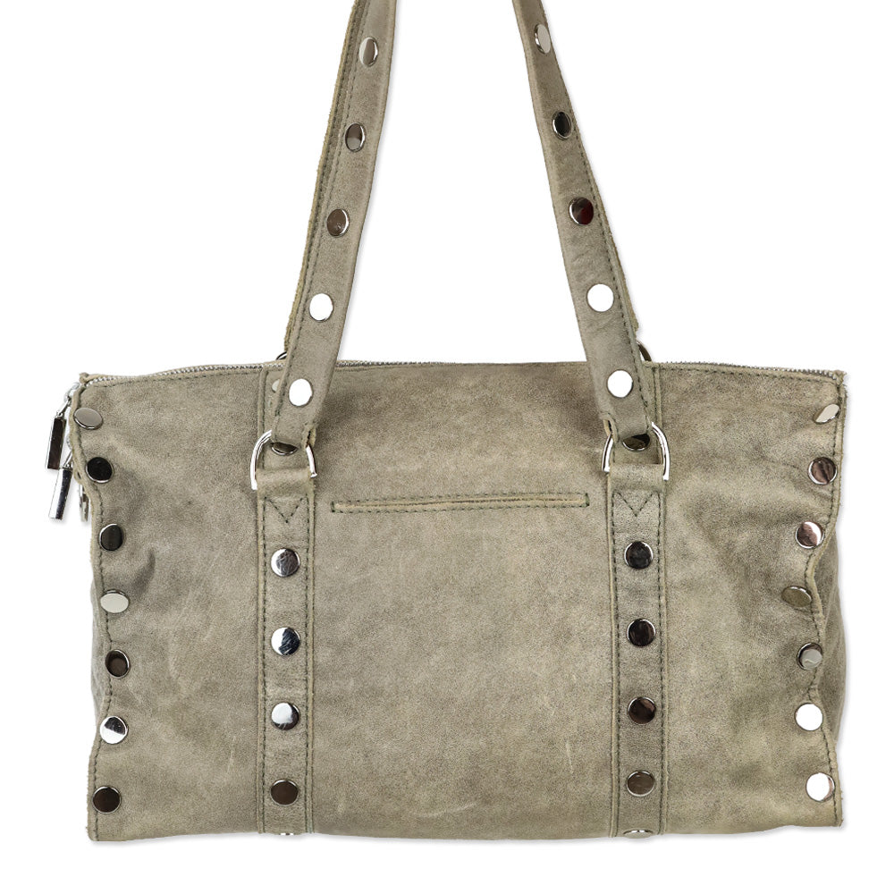 Hammitt Pewter/Brushed Silver Satchel Crossbody