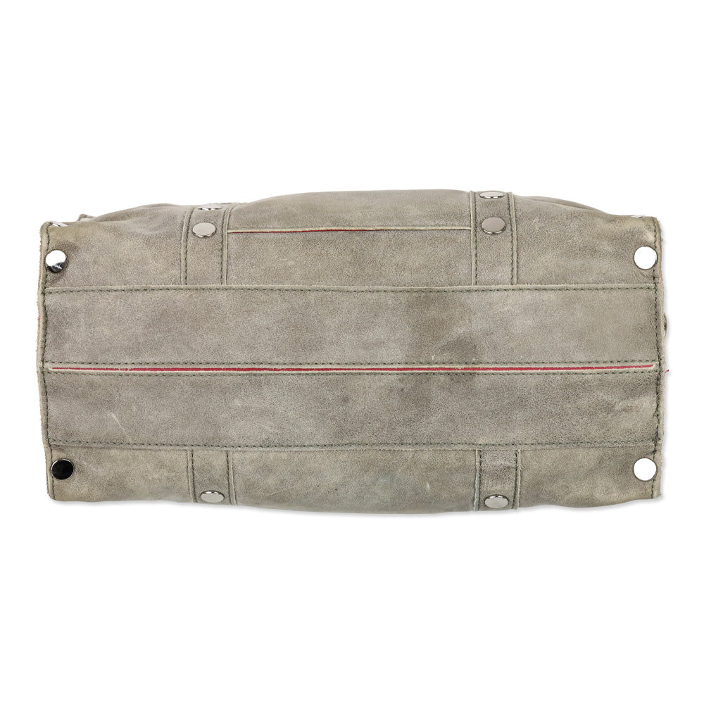 Hammitt Pewter/Brushed Silver Satchel Crossbody