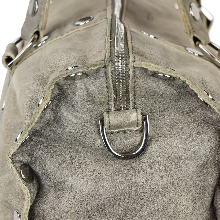 Hammitt Pewter/Brushed Silver Satchel Crossbody