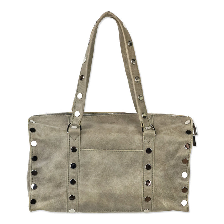 Hammitt Pewter/Brushed Silver Satchel Crossbody