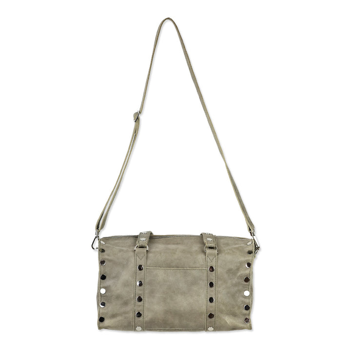 Hammitt Pewter/Brushed Silver Satchel Crossbody