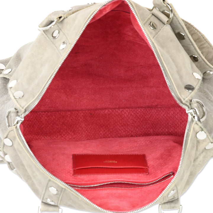 Hammitt Pewter/Brushed Silver Satchel Crossbody