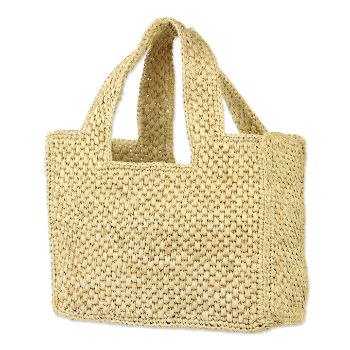 Hat Attack New York Mini Lulu Raffia Tote Bag