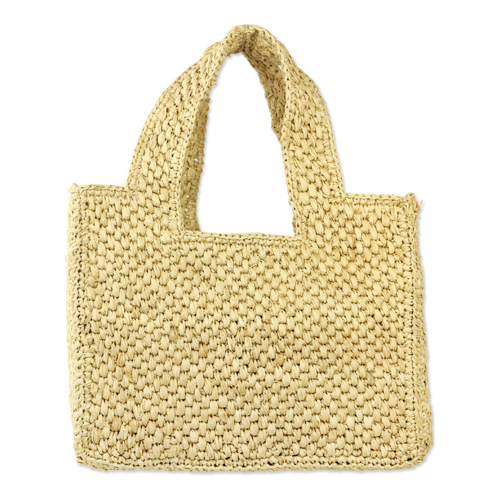 Hat Attack New York Mini Lulu Raffia Tote Bag