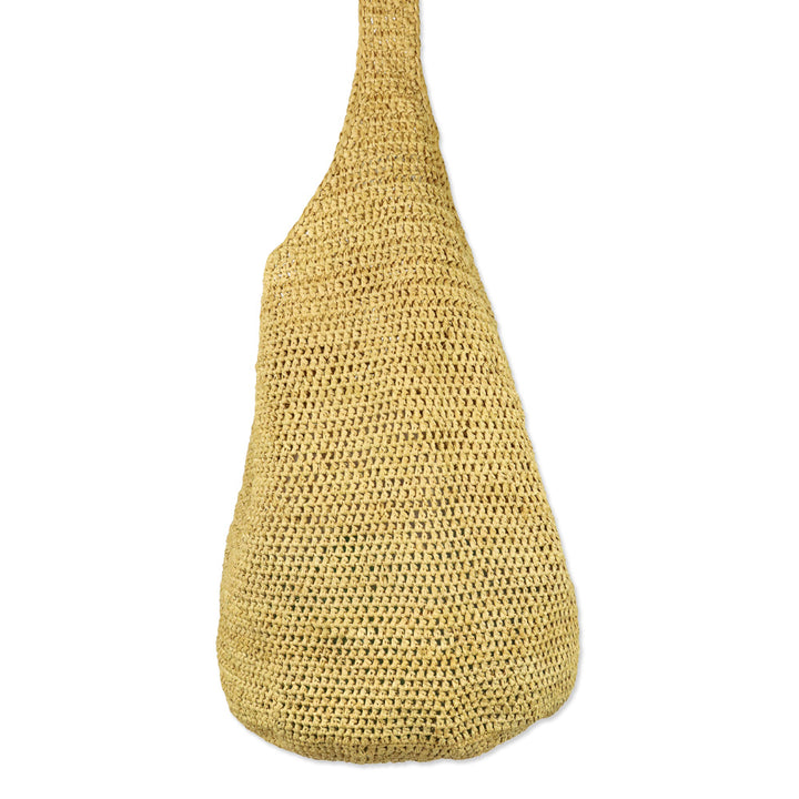 Helen Kaminski Beige Woven Raffia Crossbody Hobo Bag