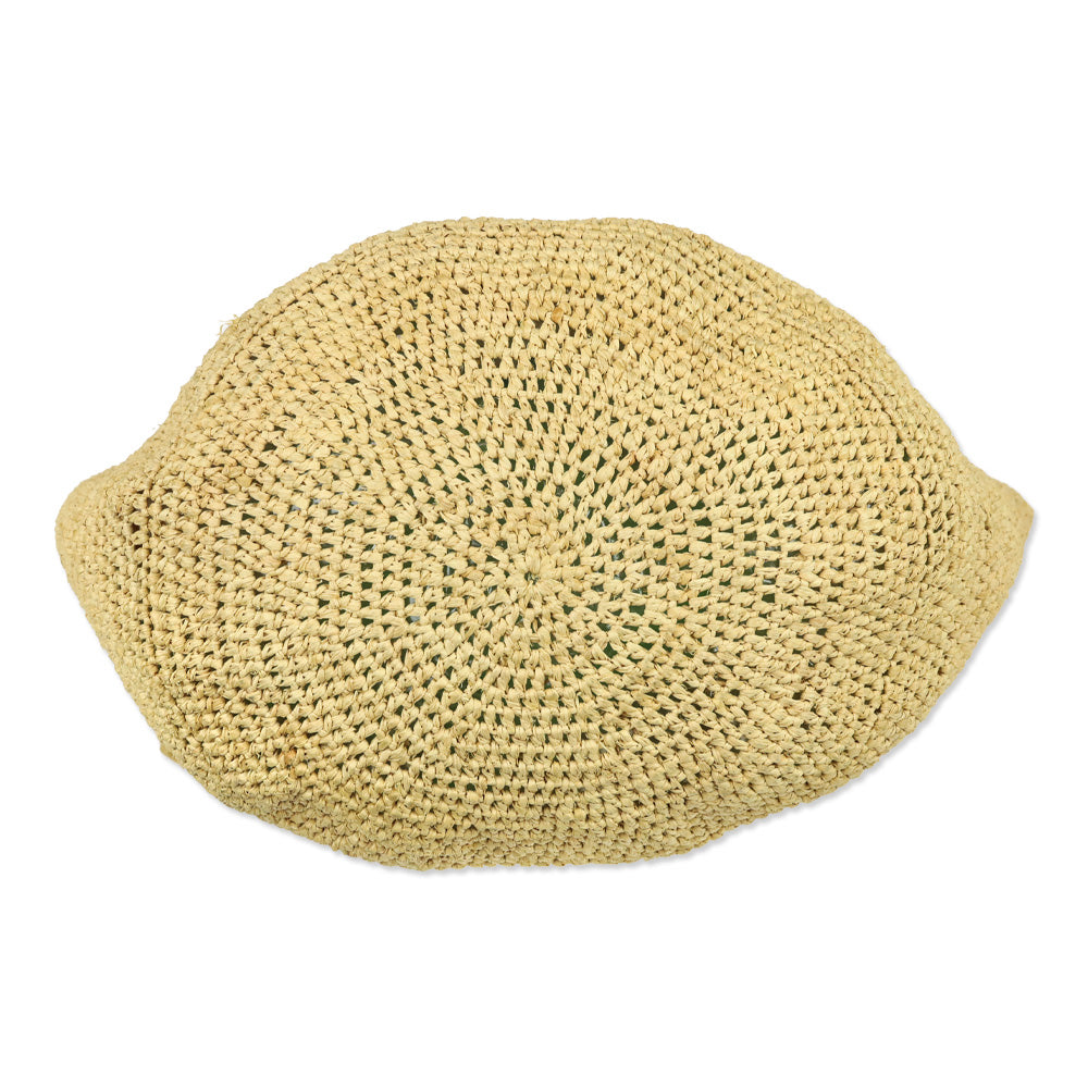 Helen Kaminski Beige Woven Raffia Crossbody Hobo Bag