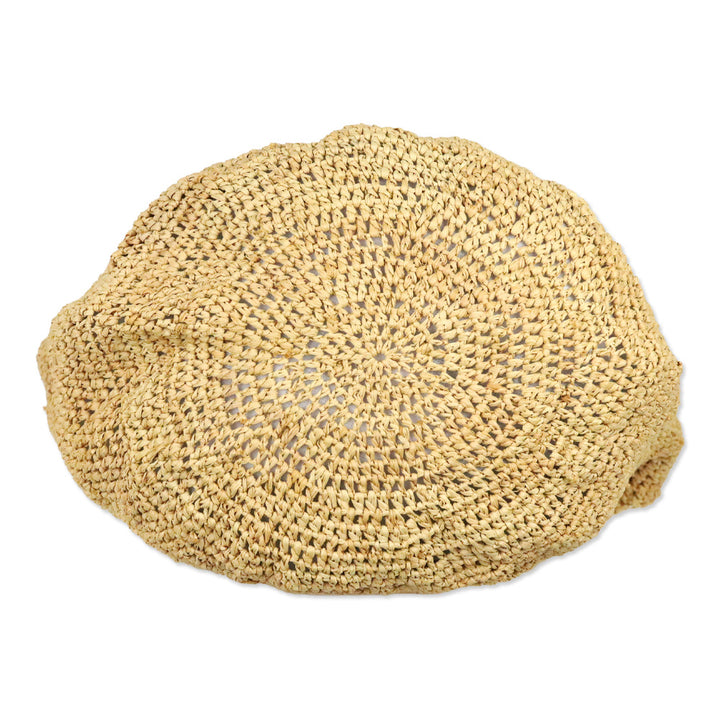 Helen Kaminski Beige Woven Raffia Crossbody Hobo Bag