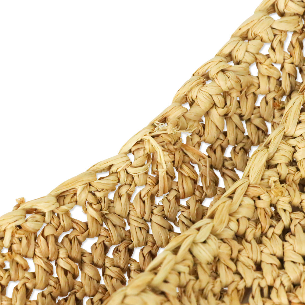 Helen Kaminski Beige Woven Raffia Crossbody Hobo Bag