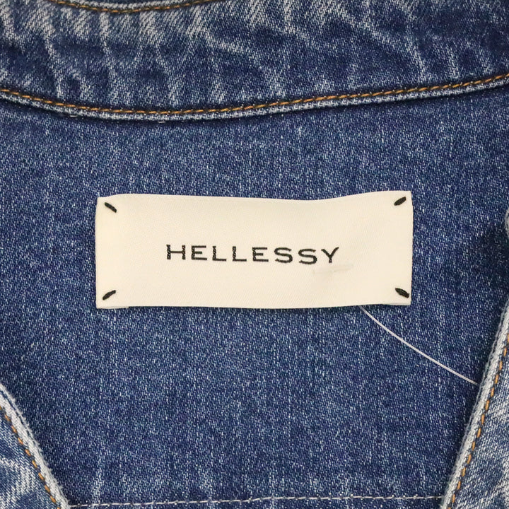 Hellessy Hicks Metallic Fringe Denim Collared Shirt