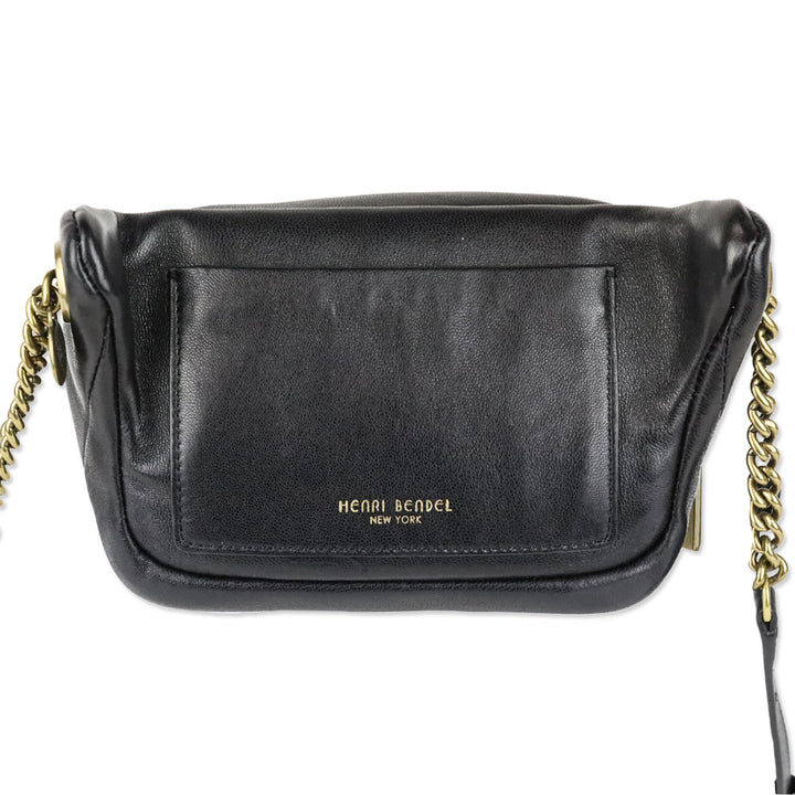 Henri Bendel Black Quilted Leather 712 Belt Bag