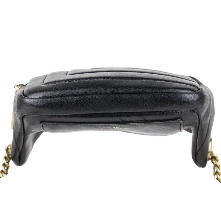 Henri Bendel Black Quilted Leather 712 Belt Bag