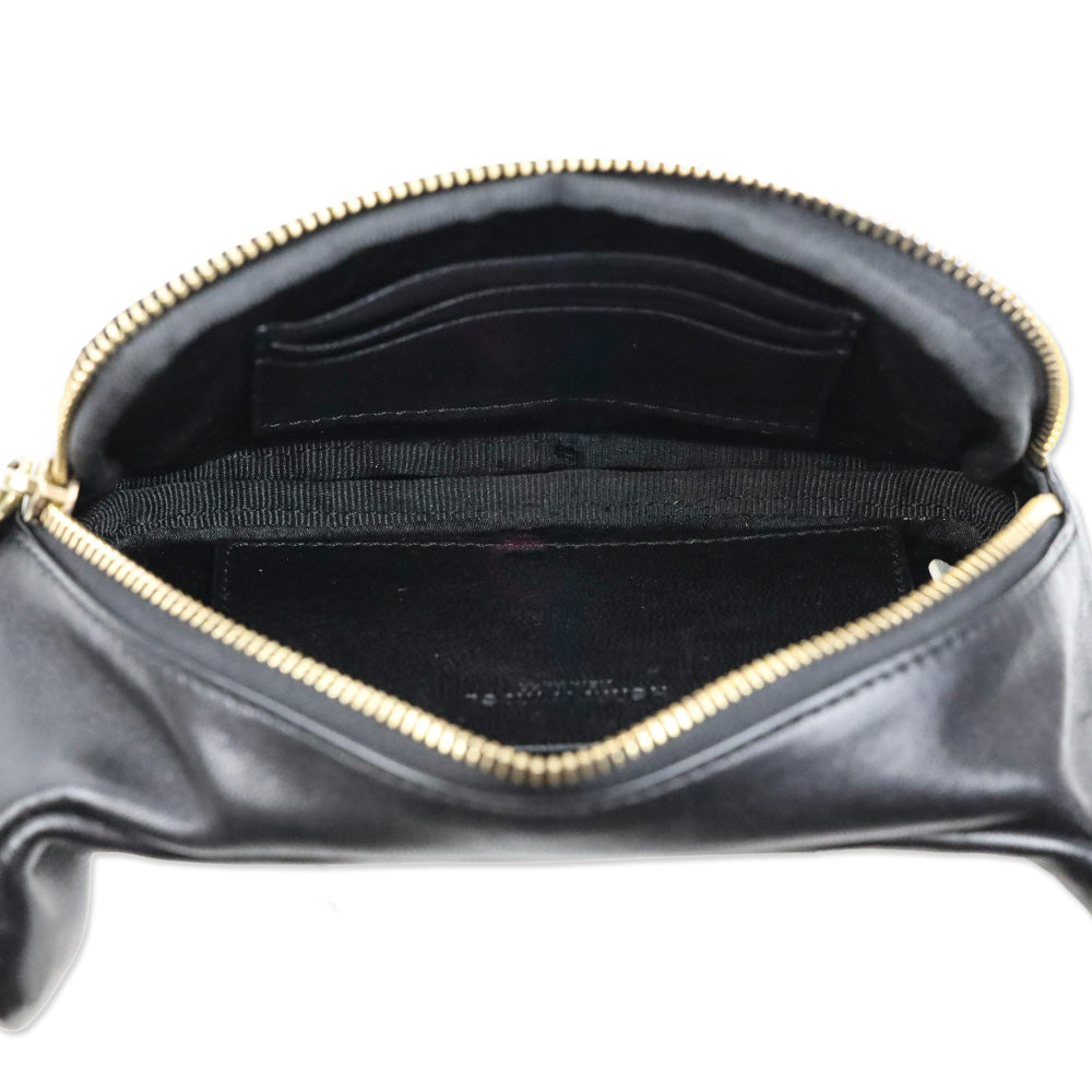 Henri Bendel Black Quilted Leather 712 Belt Bag