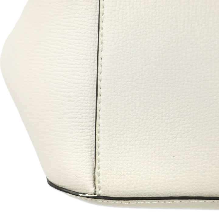 Henri Bendel Cream West 57th Leather Tote