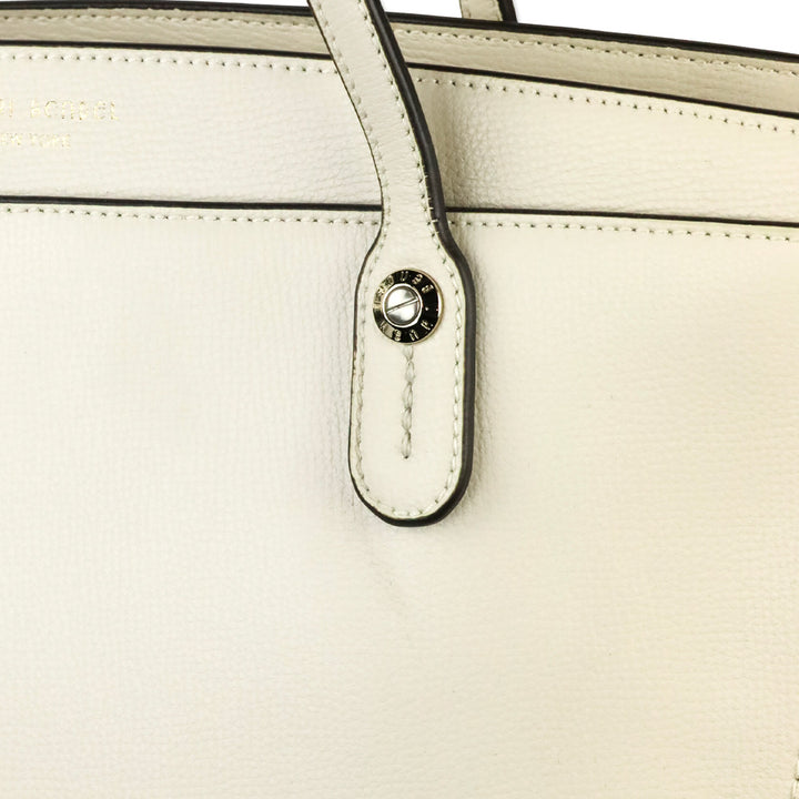 Henri Bendel Cream West 57th Leather Tote