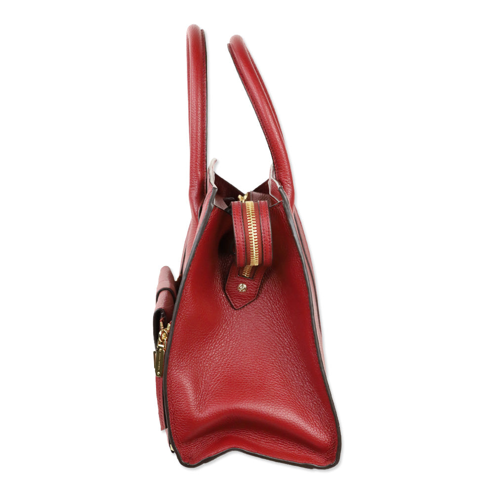 Henri Bendel Red Leather Rivington Tote