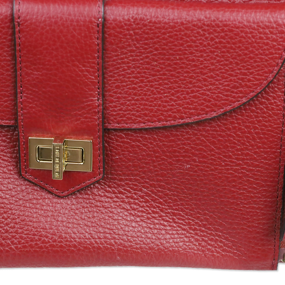 Henri Bendel Red Leather Rivington Tote