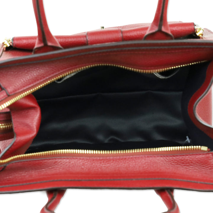 Henri Bendel Red Leather Rivington Tote