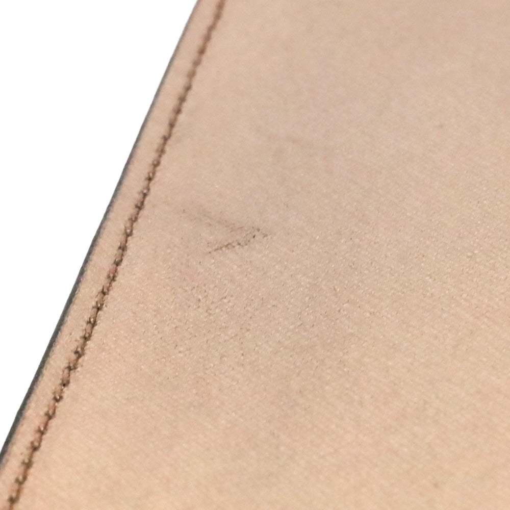 Henri Bendel W. 57th Rose Gold Metallic Saffiano Leather Cosmetic Clutch