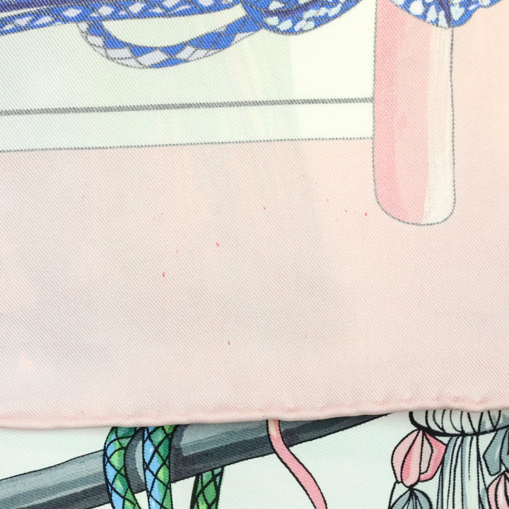 Hermès 2004 Pink Passementerie by F Héron Silk Scarf
