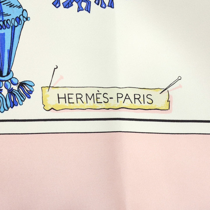 Hermès 2004 Pink Passementerie by F Héron Silk Scarf
