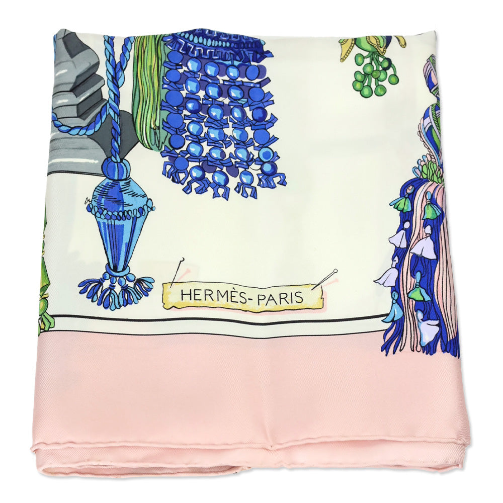 Hermès 2004 Pink Passementerie by F Héron Silk Scarf