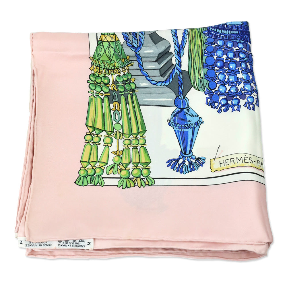 Hermès 2004 Pink Passementerie by F Héron Silk Scarf