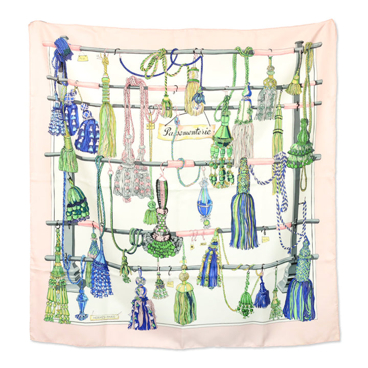 Hermès 2004 Pink Passementerie by F Héron Silk Scarf