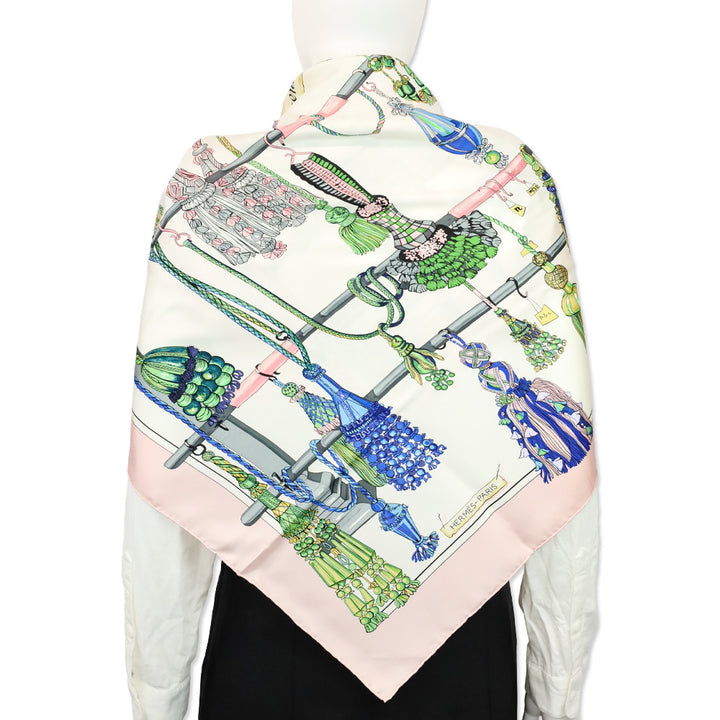 Hermès 2004 Pink Passementerie by F Héron Silk Scarf