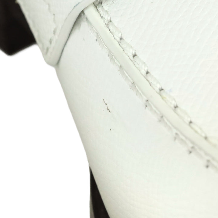 Hermès 2023 White Epsom Faubourg Loafers