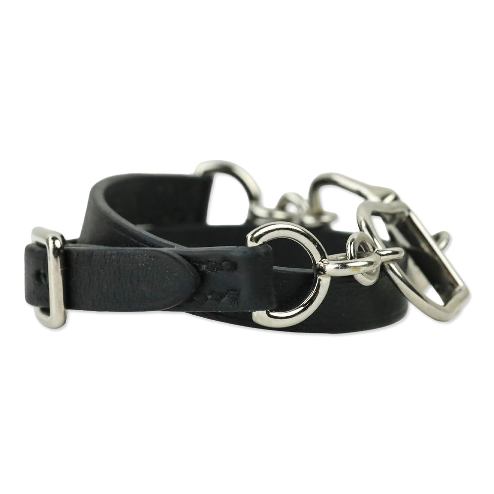Hermès Black Etrier Double Tour Bracelet