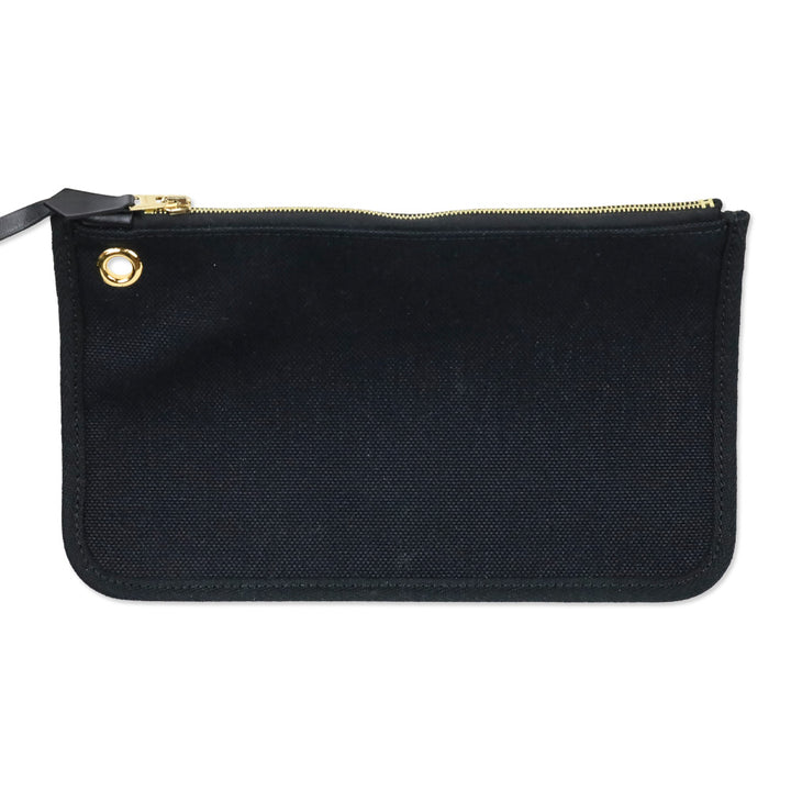 Hermès Black Noir Toile Militaire Vache Hunter Gold Hardware Herbag Zip Retourne 31 PM
