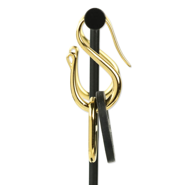 Hermès Black O'Maillon Earrings