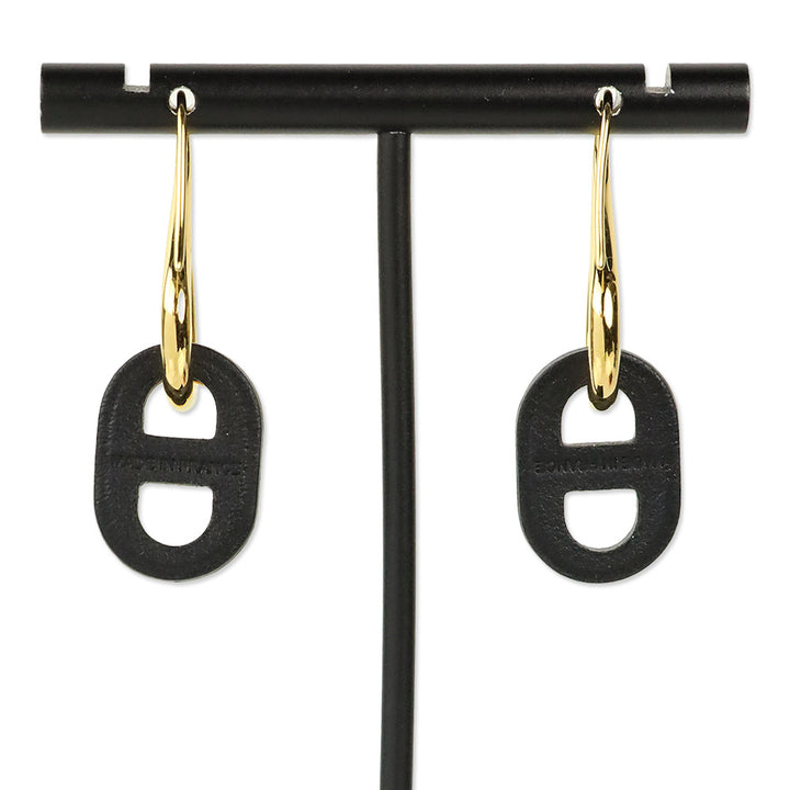 Hermès Black O'Maillon Earrings