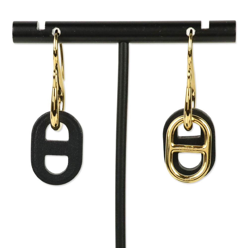Hermès Black O'Maillon Earrings