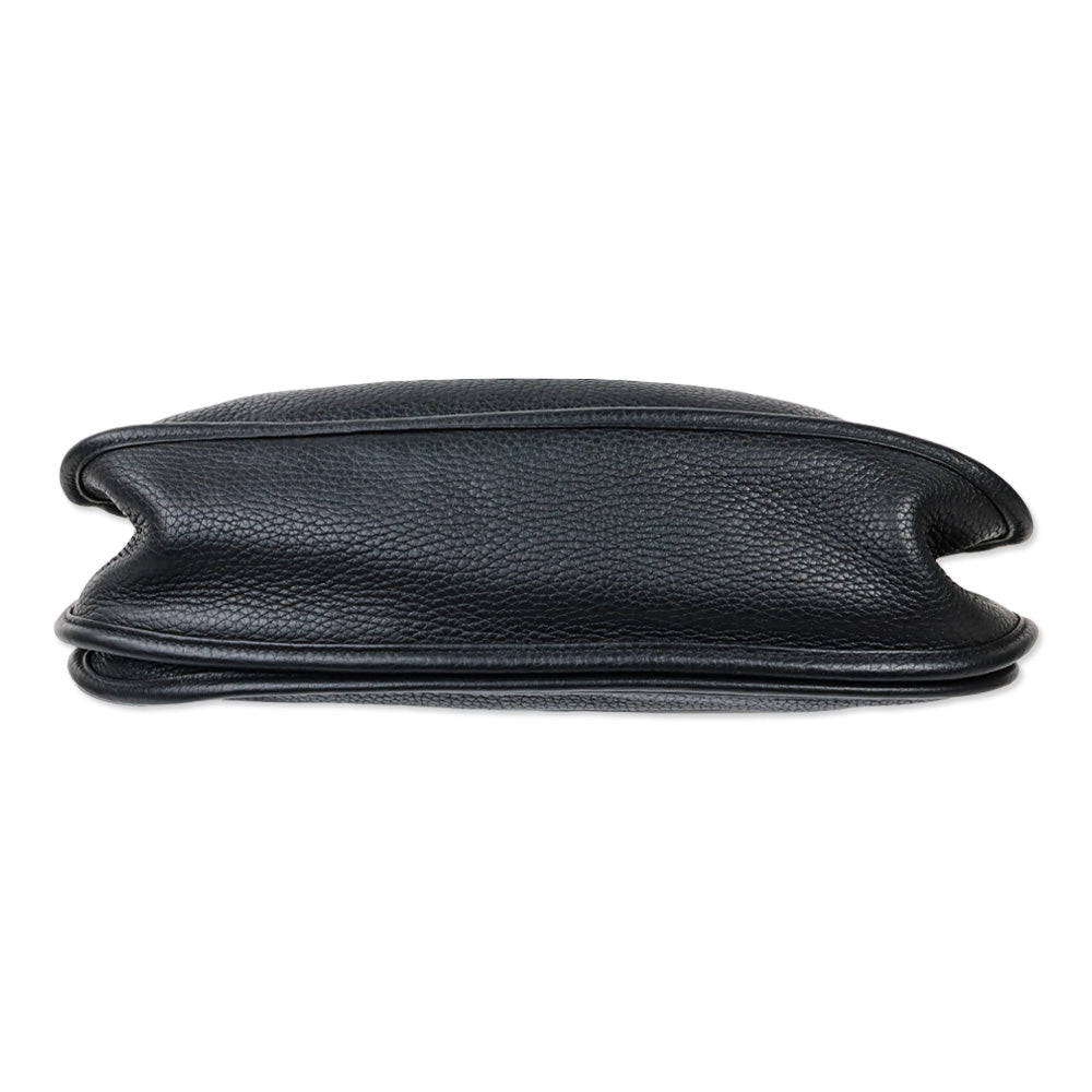 Hermès Black Taurillon Clemence Evelyne III 33 GM Gold Hardware