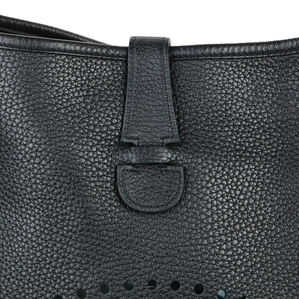 Hermès Black Taurillon Clemence Evelyne III 33 GM Gold Hardware