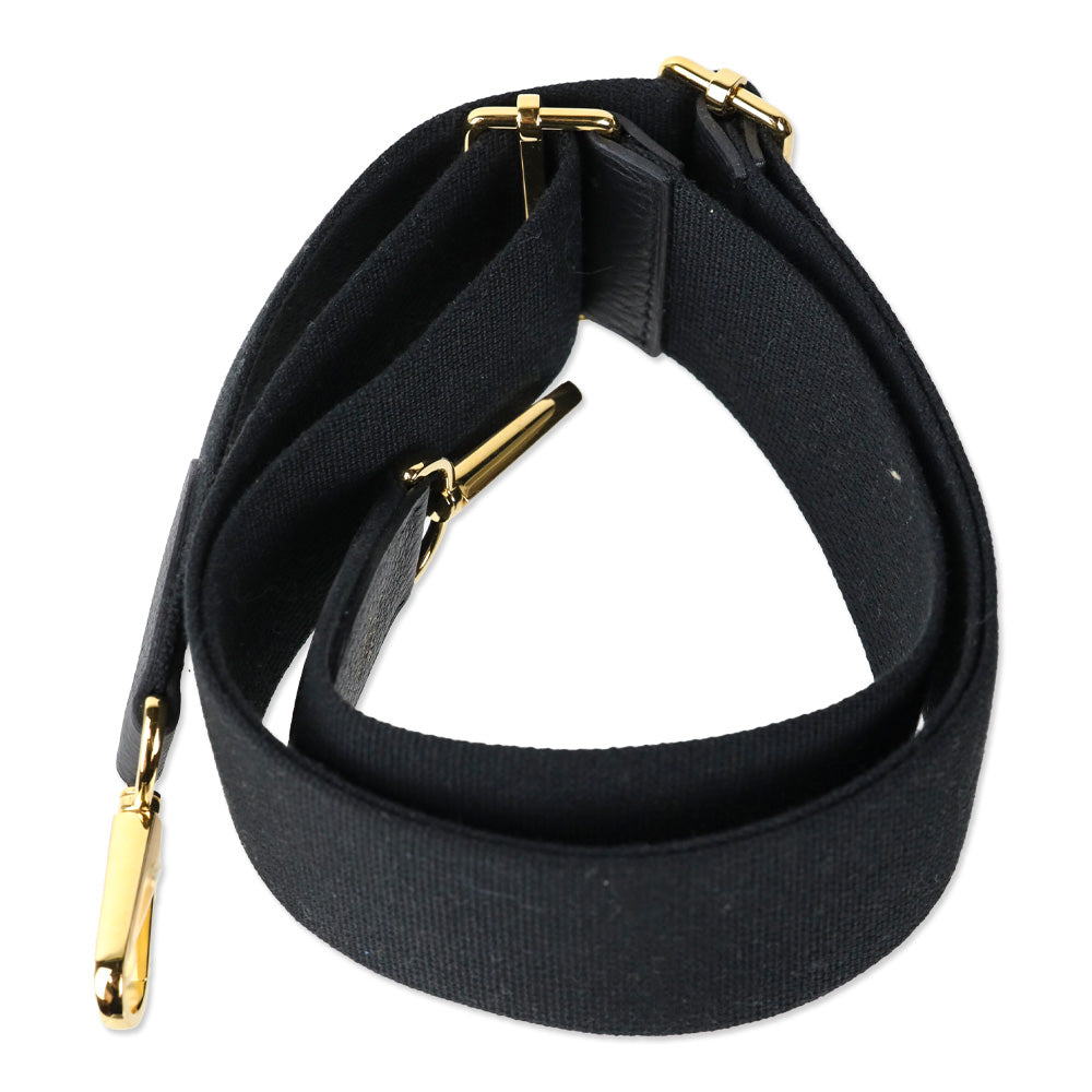 Hermès Black Taurillon Clemence Evelyne III PM 29 Gold Hardware