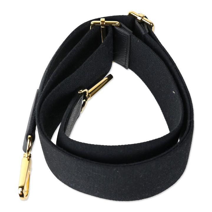 Hermès Black Taurillon Clemence Evelyne III PM 29 Gold Hardware